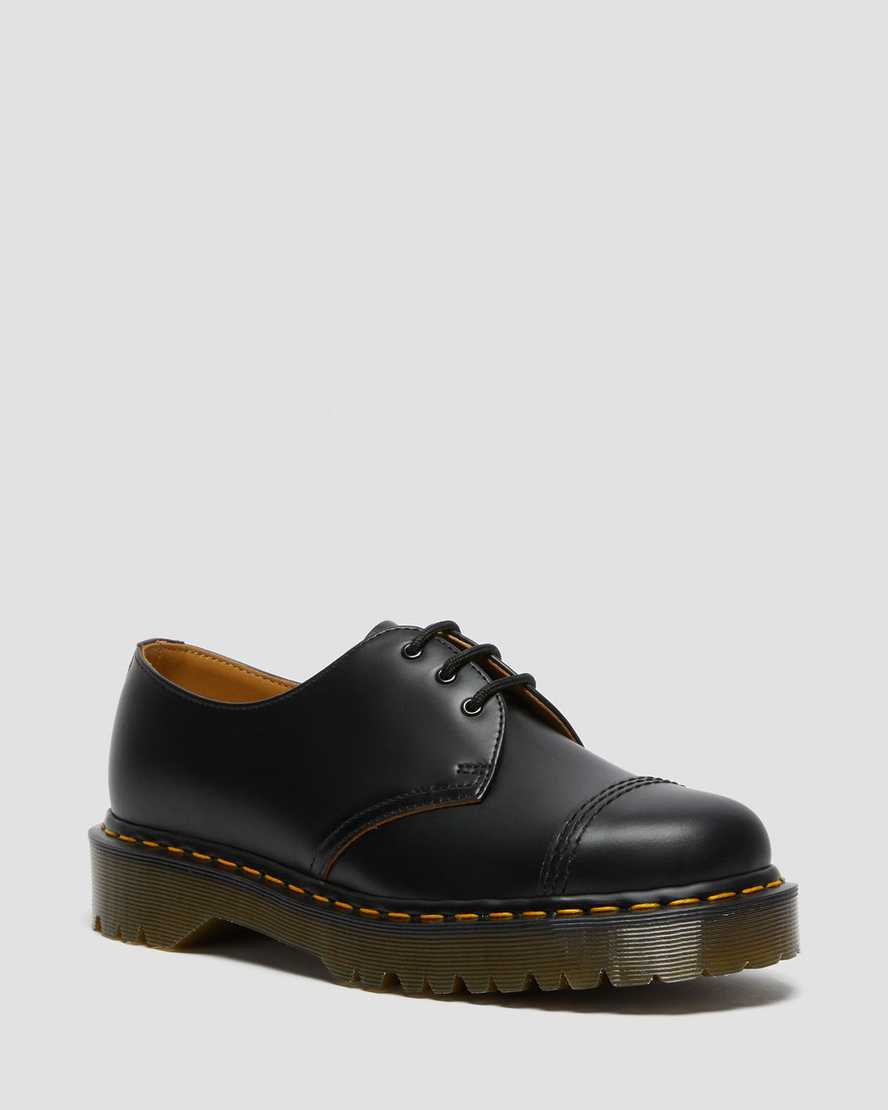 Dr. Martens 1461 Bex Toe Cap Vintage Kadın Oxford Ayakkabı - Ayakkabı Siyah |RGQAH9453|